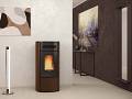 Termotufa a pellet ermetica ventilata GUENDA IDRO - Nordica