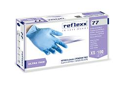 Reflexx Guanti in Nitrile senza polvere 77 - Reflexx