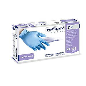 Reflexx Guanti in Nitrile senza polvere 77 - Reflexx