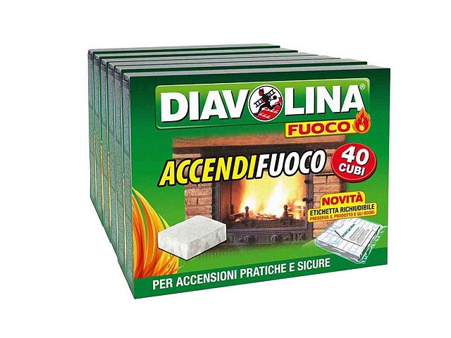 Sborgia Accendifuoco Diavolina - 40 cubi