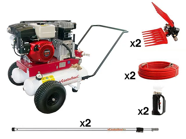 Castellari Kit Motocompressore 550 B + attrezzi - Castellari