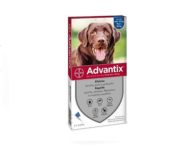 Advantix Pipette per cani da 25 a 40 Kg - ADVANTIX