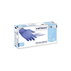 Reflexx Guanti in nitrile senza polvere 76 - Reflexx