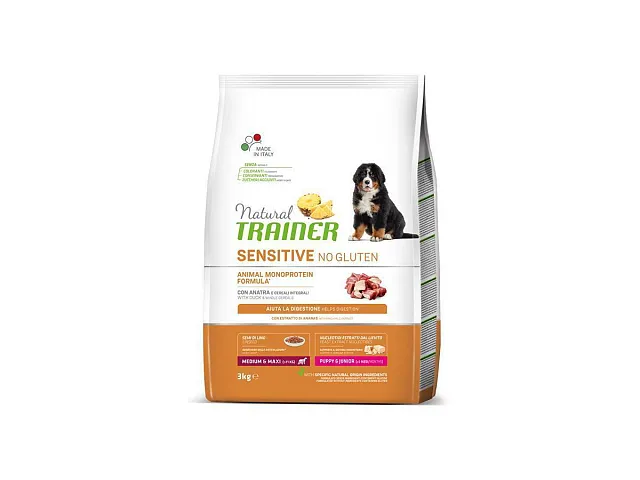 Natural trainer Crocchette per cani NO GLUTEN con anatra - Natural Trainer