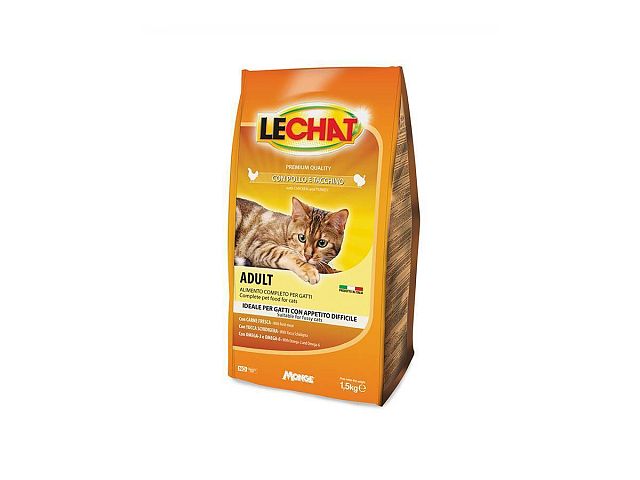 Monge Crocchette per gatti LECHAT con pollo e tacchino - Monge