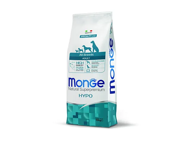 Monge Crocchette per cani All Breeds Adult Hypo con Salmone e Tonno - Monge