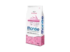 Monge Crocchette per cani All Breeds Adult Monoprotein Maiale con Riso e Patate - Monge