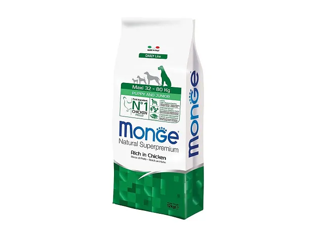 Monge Crocchette per cani Maxi Puppy & Junior Ricco in Pollo - Monge