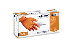 Reflexx Guanti In Nitrile Senza Polvere FULL GRIP N85 Arancione - Reflexx