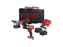 Milwaukee Kit M18 FUEL trapano a percussione + smerigliatrice FPP2E3-502X - Milwaukee