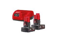 Milwaukee Kit batteria + caricatore M12 NRG-602 - Milwaukee