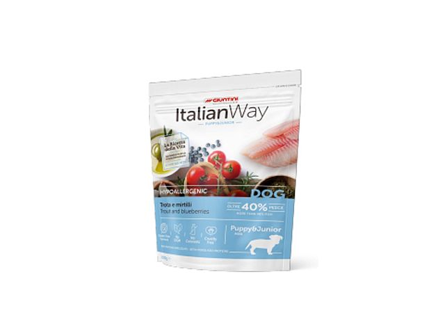 Giuntini Crocchette per cani Trota e Mirtilli Hypoallergenic ItalianWay - Giuntini