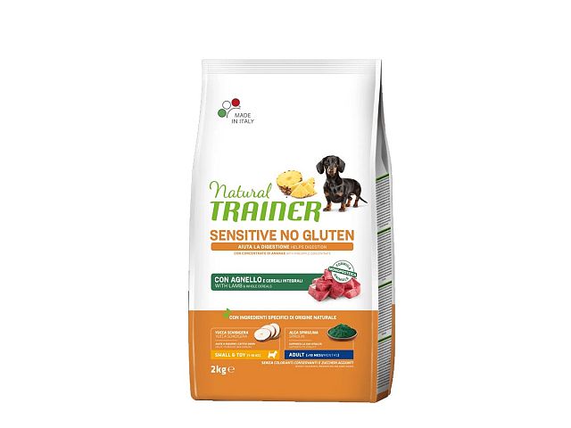 Natural trainer Crocchette per cani SENSITIVE NO GLUTEN con Agnello - Natural Trainer