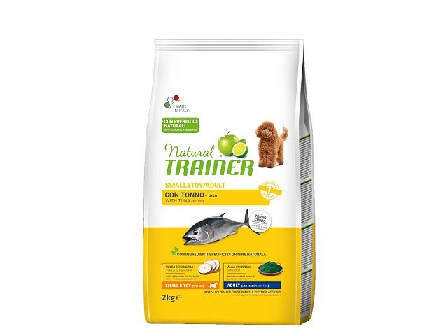 Natural trainer Crocchette per cani Small&Toy/Adult con Tonno e Riso - Natural Trainer